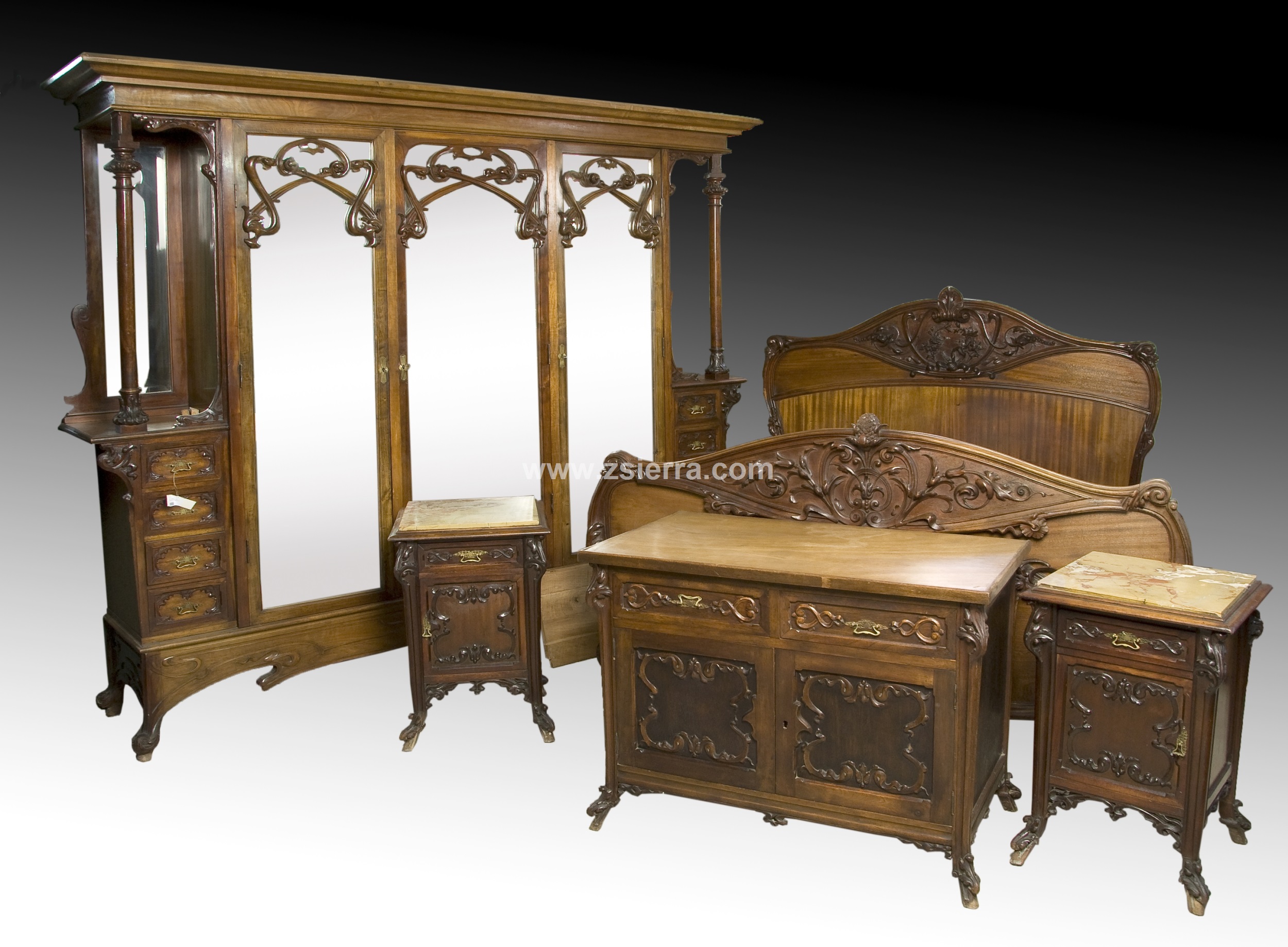 Z. Sierra · Antigüedades y Objetos de decoración · DORMITORIO CAOBA ART